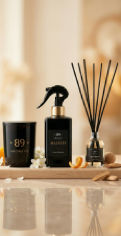 Aromatic89 SET Difuzér, interiérový sprej a svíčka - Majesty